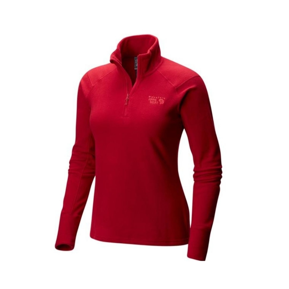 Mountain Hardwear Women's Red Half-Zip Pullover